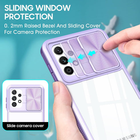 Gabb Phone 3 Pro Case Cute Sliding Window with Tempered Glass Screen Protector Camera Lens Protection Soft Side Tpu + Hd Acrylic Back Panel for Ga...