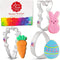 Easter Fun Cookie Cutters 3-Pc. Set Made in the USA by Ann Clark, Easter Bunny, Egg, and Carrot...