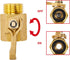 Garden Hose Shut Off Valve, Heavy Duty Brass Shut Off Valve for Garden Hose with 2 Rubber Washers, 3/4 Inch, 2 Pack...