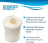 HQRP 2-Pack Wick Filter Compatible with Kaz 3000, 3300, 3400, EV710 Evaporative Humidifers, WF1 WF-1 Replacement