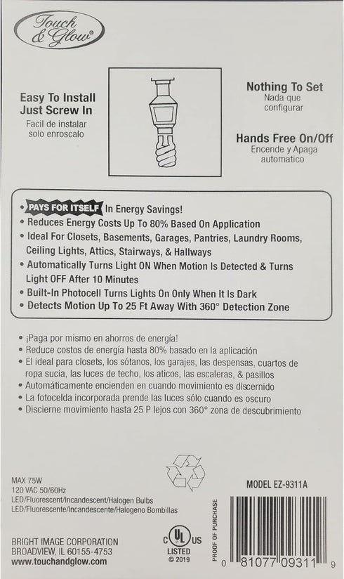 360° Screw-in Motion Sensor EZ-9313...