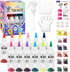 Tie Dye Kit, Tie Dye Set for Kids, 12 Vibrant Colors Pre-Filled Tye Dye Bottles, Non Toxic Permanent Fabric Dye Art Set, Easy DIY Fabric Art - Cre...