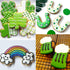 16PCS St.Patrick's Day Cookie Cutter Set Irish Party Supplies - Shamrock Leprechaun Coin Rainbow Beer Flag Horseshoe Design...