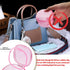 Travel Denture Case Denture Soaking Container with Brush, Denture Cleaning Case Retainer Bath Box Case False Teeth Container - Leak Proof & Lid Wa...