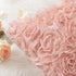 MIULEE 3D Decorative Romantic Valentines Stereo Chiffon Rose Flower Throw Pillow Cover Solid Pillowcase for Girl Women Wedding Sofa Bedroom Car Sp...