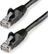 StarTech.com 14ft CAT6 Ethernet Cable - Black CAT 6 Gigabit Ethernet Wire -650MHz 100W PoE RJ45 UTP Category 6 Network/Patch Cord Snagless w/Strai...