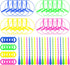 POPLAY 40 Sets Outdoor Toys Flying Discs, Twist Disc Flyer Saucers with Launchers for Party Favors and Prizes...