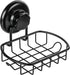 Suction Soap Dish with Hooks - Super Powerful Vacuum Suction Cup Shower Soap Holder - Rustproof Stainless Steel SS304 Soap Basket - Sponge Holder ...