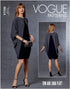Vogue Patterns V1720A MISSES DRESS, A (S-M-L-XL-XXL), white...