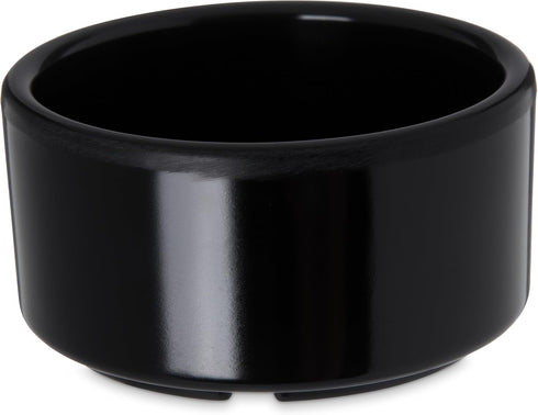 Carlisle FoodService Products 41203 Melamine Straight Sided Ramekin, 3-oz. Capacity, 3 x 1-1/2", Black...