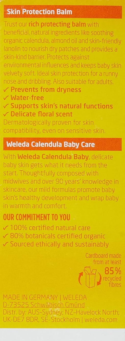 Weleda Baby Calendula Weather Protection Cream, 1 Fluid Ounce...