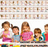 YIYDONG 36 Pieces ASL Alphabet Line Bulletin Board Set ABC Number Sign Language Flash Cards Wall Decorations for Pre-School Kindergarten Elementar...