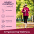 Horse Chestnut Extract 500mg - 180 Vegetarian Capsules, Organic Supplement for Daily Wellness & Circulation, 3-Month Supply, GMP Certified, Made i...
