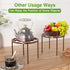 Plant Stand Plant Holder: Anti-rust Metal Flower Pot Stand - indoor outdoor Flower Rack - Single Display Rack Bronze for Home and Courtyard....