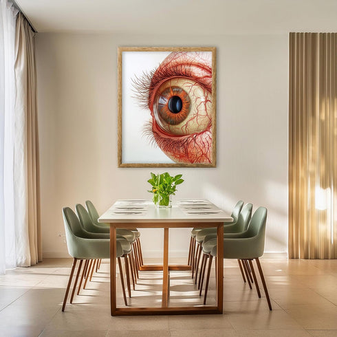 Posterizer 1 pcs-anatomical illustration of the human eye 2-Teachers & Classrooms-Abstract & Modern Art-School and classroom art- unframed wall ar...