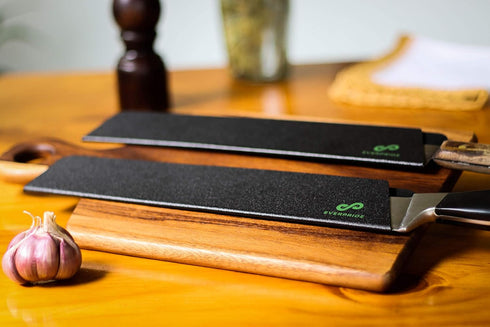 EVERPRIDE 12 Inch Chef Knife Guard Set (2-Piece Set) Long Knives Blade Edge Cover Sheaths for Chef’s Knives – Durable, BPA-Free, Felt Lined, Sturd...