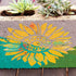 12x12 Inch Boho Sunflower Stencil for Painting on Wood, Canvas, Paper, Fabric and Furniture - Reusable Floral Craft Stencils - Large Flower Stenci...