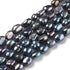 Beadthoven 45pcs/strand Natural Freshwater Pearl Beads 6-8mm Colorful Irregular Nuggets Pearl Beads Oval Rice Loose Spacers for DIY Necklace Brace...