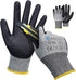 KAYGO Cut Resistant Gloves, MicroFoam Nitrile Coated, ANSI Cut level A3,Superior Grip Performance,Safety Work Gloves For Men and Women,KG21NB, 2 P...