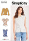 Simplicity Misses' Tops Sewing Pattern Kit, Code S9706, Sizes 8-10-12-14-16, Multicolor...