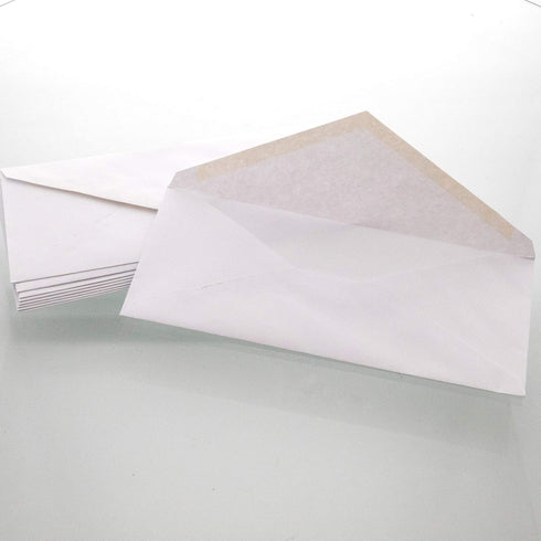 BAZIC White Envelope #10 Gummed Seal 4 1/8 x 9 1/2, No Window Mailing Envelopes, for Businesses Checks Invoices (50/Pack), 1-Pack...