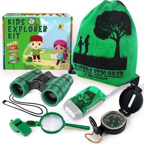 ESSENSON Kids Explorer Kit - Adventure Kit for Kids, Outdoor Explorer Kit with Binoculars, Summer Outdoor Toys for Kids Ages 4-8...