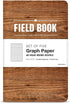 Elan Publishing Company Field Notebook/Pocket Journal - 3.5"x5.5" - Wood Pattern - Graph Memo Book - Pack of 5...