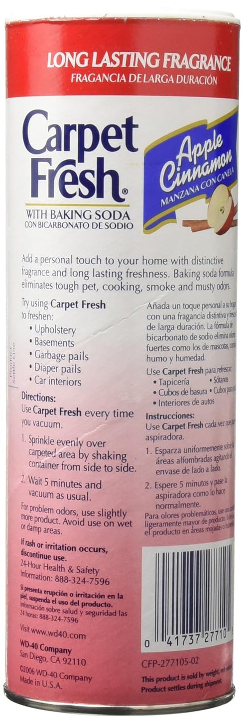 Carpet Fresh 277119 Rug and Room Deodorizer with Baking Soda, 14 oz. Apple Cinnamon Fragrance...