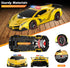 Remote Control Car, 2.4Ghz Transform RC Cars, 1:18 Scale Police Car Toy with Flashing Light, One Button Transformation,360 Degree Rotating Driftin...