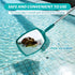 Pool Skimmer - Pool Net with 3 Section Pole, 48", Pool Skimmer Net with Fine Mesh Net, Telescopic Aluminum Pole, Plastic Frame, Ultra-fine Pool Sk...