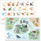 Disposable Placemats for Baby,Artistic 40 Pack Stick on Placemats with 2 Designs:Cute Zoo and Alphabet ABC,Baby Toddler Placemats for Restaurant,T...