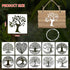 6 Inch Tree Stencils for Painting, Reusable Natural Plants Stencil, 25 Pieces Tree Drawing Template for Painting on Canvas Wood Wall Home Decor(Tr...