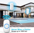 SECRUI Wireless Doorbell with 2 Buttons – Doorbell Kits for Front Door Back Door– Battery Operated Doorbell with 52 Chimes, LED Flash, 5 Volume Le...