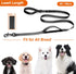 TwoEar 5FT 1IN Strong Black Dog Leash with 2 Padded Handles, Traffic Handle Extra Control, Comfortable Soft Dual Handle, Auto Lock Hook, Reflectiv...