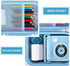 Hard Travel Case Compatible with ESOXOFFORE/for YTETCN/for WEEFUN/for GKTZ/for Anchioo Instant Print Camera for Kids, Storage Holder with Mesh Poc...