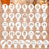 36pcs Cookie Stencils, 36 Styles Cookie Decorating Stencils Reusable Happy Birthday Cake Stencil Templates for Cookies Baking Painting Dessert Dec...