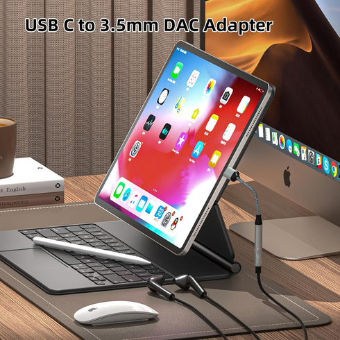 USB-C to 3.5mm Headphone Jack Adapter (2 Pack), USB-C to Aux Audio Dongle Cable, Compatible with iPhone 15 Pro Max/15 Pro/15, Samsung Galaxy S24/S...