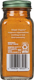 Frontier Organic Ground Turmeric Root, 2.38-Ounce Jar, Distinct Pungent Aroma, Ginger & Pepper-Like Flavor, Kosher, Non-GMO...