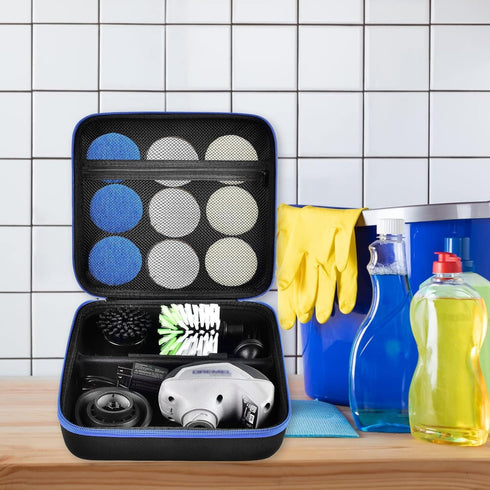 Case for Dremel Versa Power Scrubber Kit Cleaning Tool PC10-07/ PC360-5 Grout Brush, Bathroom Shower Scrub Kitchen & Bathtub Cleaner Holder for Mo...