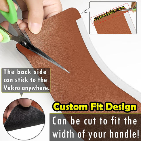 Refrigerator Door Handle Covers, 6PCS, Leather Kitchen Appliance Handle Covers, Keep Your Fridge Microwave Oven Stove or Dishwasher Clean, Stains ...