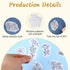 74 Pcs Water Soluble Stabilizer Water Soluble Embroidery Patterns Hand Sewing Stabilizers Adhesive Embroidery Transfer Paper Stick and Stitch Embr...