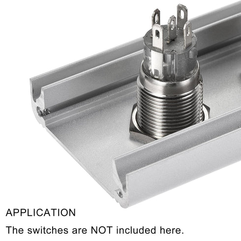 uxcell Single Holes 16mm Aluminum Switch Button Station Box with a PG7 Cable Gland and Mounting Base...