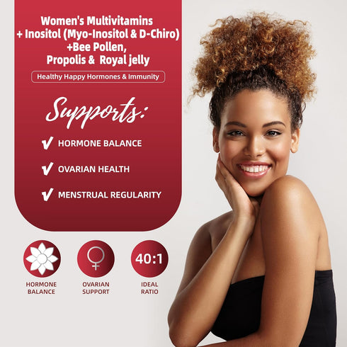 Multivitamin For Her 50+ with No Iron - Vitamins A,C,D3,E,B6,B12&Zinc,Probiotics,Alage Calcium - Women's One 50+ Multivitamin Provides High-Potenc...