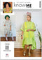 Know Me Misses' Oversized Shirtdress and Slim Fit Knit Tank Dress Sewing Pattern Kit, Design Code ME2026, Sizes 18-20-22-24-26...