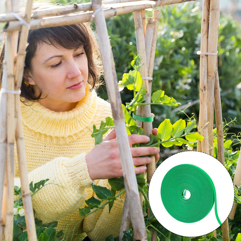 Plant Ties Reusable Garden Tape Adjustable Plant Support for Effective Growing Nylon Plant Tie Strap for Flowers, Tomato, Vines, Tree (50 Feet x 0...