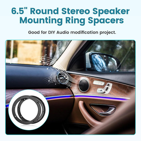 Universal 6.5 inch Car Door Speaker Mounting Ring Spacer Adapter...