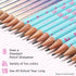 Yoobi Barbie X 2 Pencils – Pre-Sharpened Pencils with Pink Erasers in Cute Pastel & Metallic Colors with the Iconic Barbie Logo – Fun School & Off...