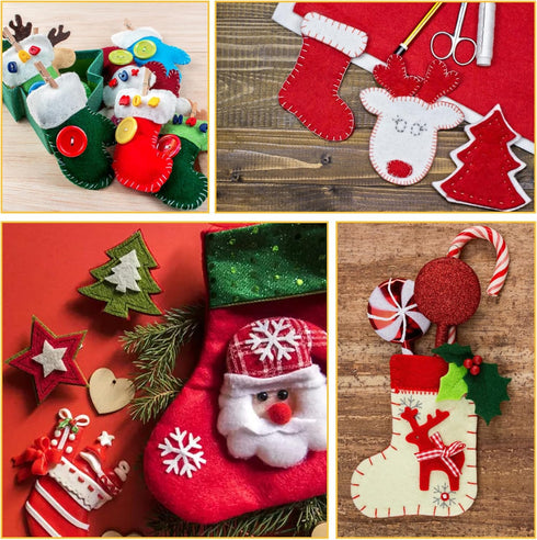 60PCS Felt Sheets Fabric, 4" X 4" Soft Felt Fabric for Crafts Halloween Christmas Fabric Fall Felt Squares for DIY and Sewing Projects (White)...