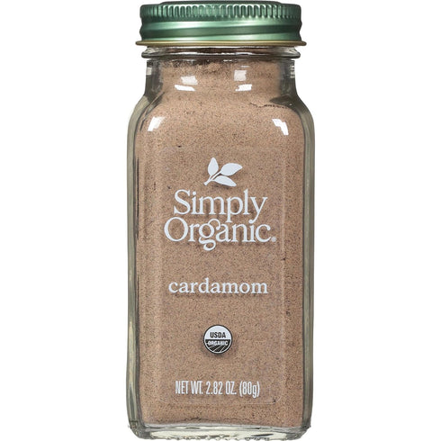 Simply Organic Cardamom, 2.82 Ounce, Certified Organic & Kosher, Aromatic, Subtly Spicy-Sweet, No ETO, Non Irradiated...