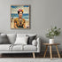Posterizer 1 pcs- Frida Kahlo inspied art with retro clothing-Famous Figures Art Collection-Landscape & Nature Art- Living Room Bedroom Decor- unf...